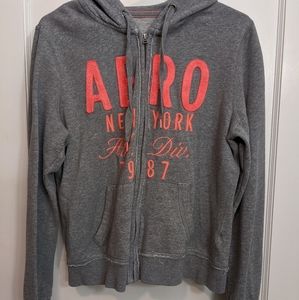 Aeropostale Hooded Zip Up Swearshirt